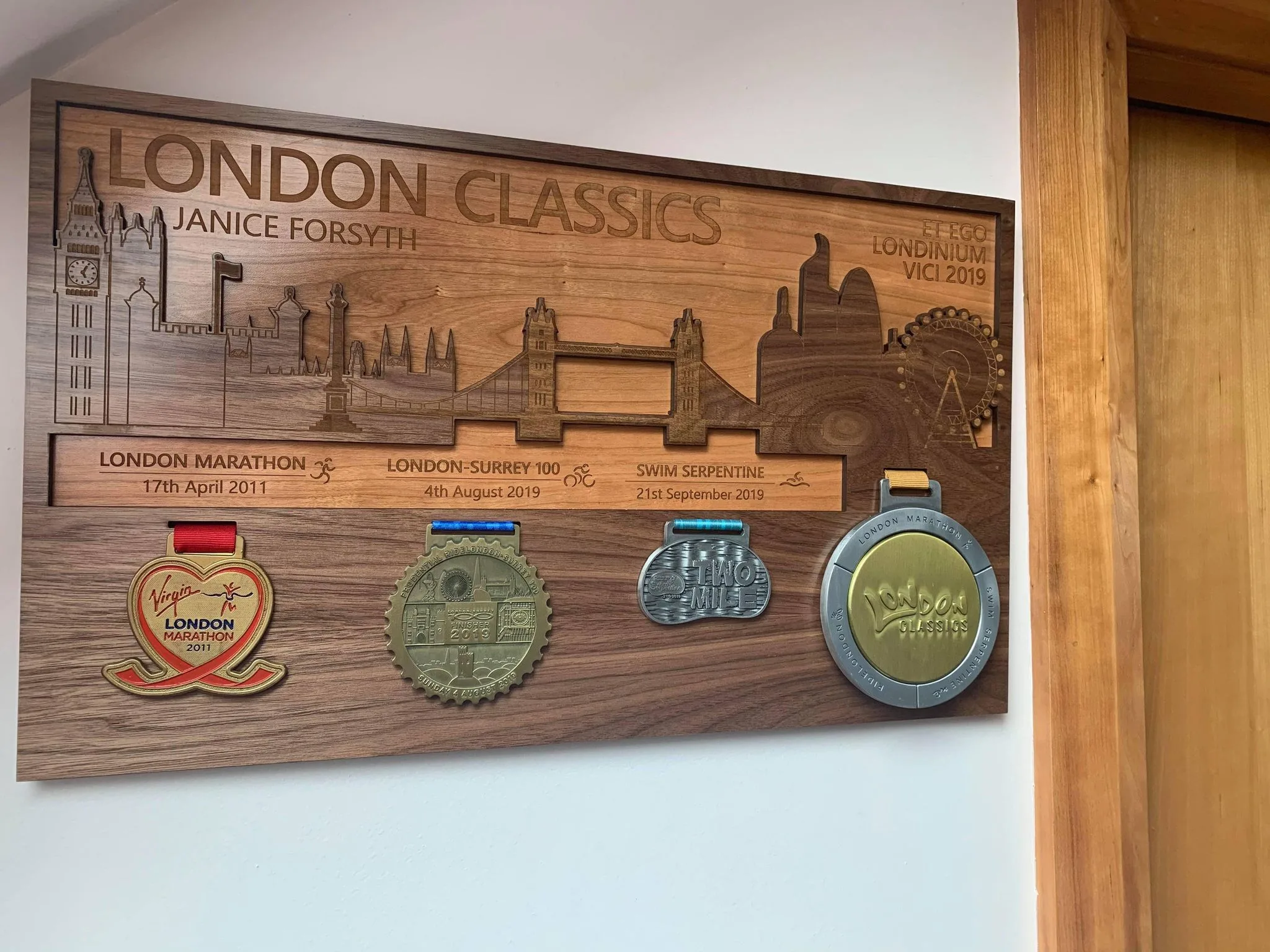 London Classics Finisher Medals Display Holder Full